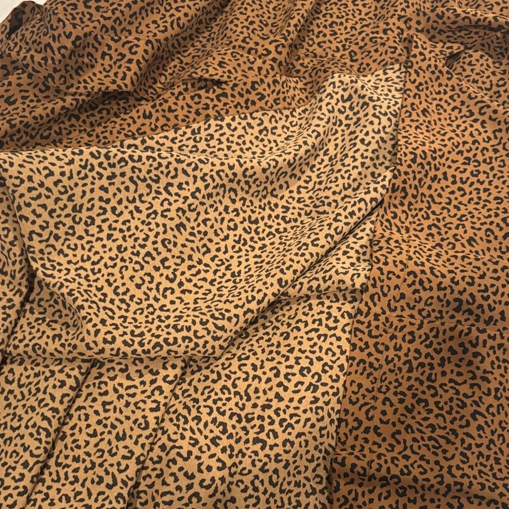 Leopard Print Women's Skirt midi‎ soft